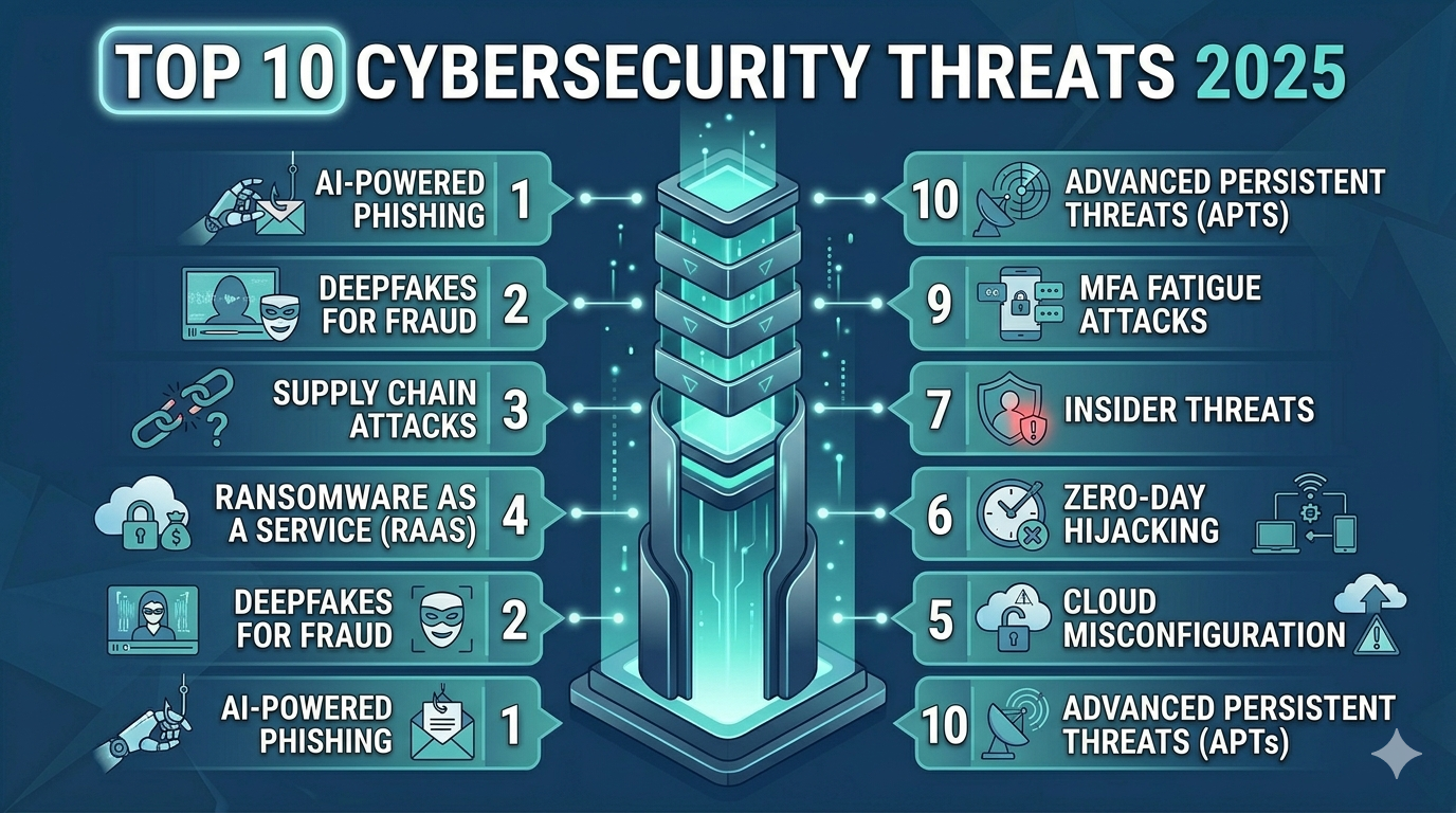 Top 10 Cybersecurity Threats 2025